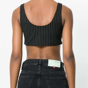 Danielle Guizio black white bra top S